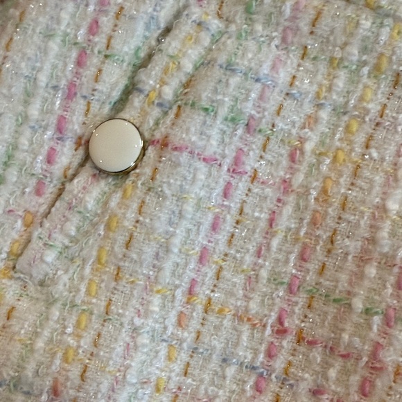 Multicolor Tweed Girls Shorts - Picture 3 of 3